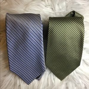 Geoffrey Beene 100% silk tie bundle